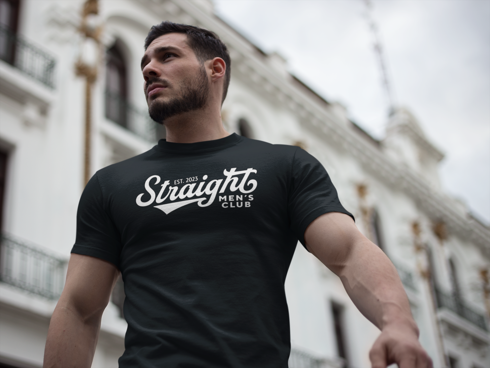 logo_big_black_shirt - Straight Men's Club